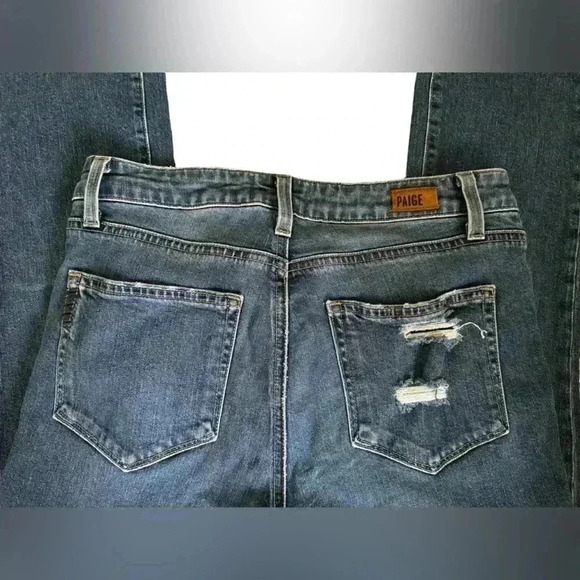 PAIGE Julia Straight Tamara Jeans Mid-rise - Picture 6 of 9